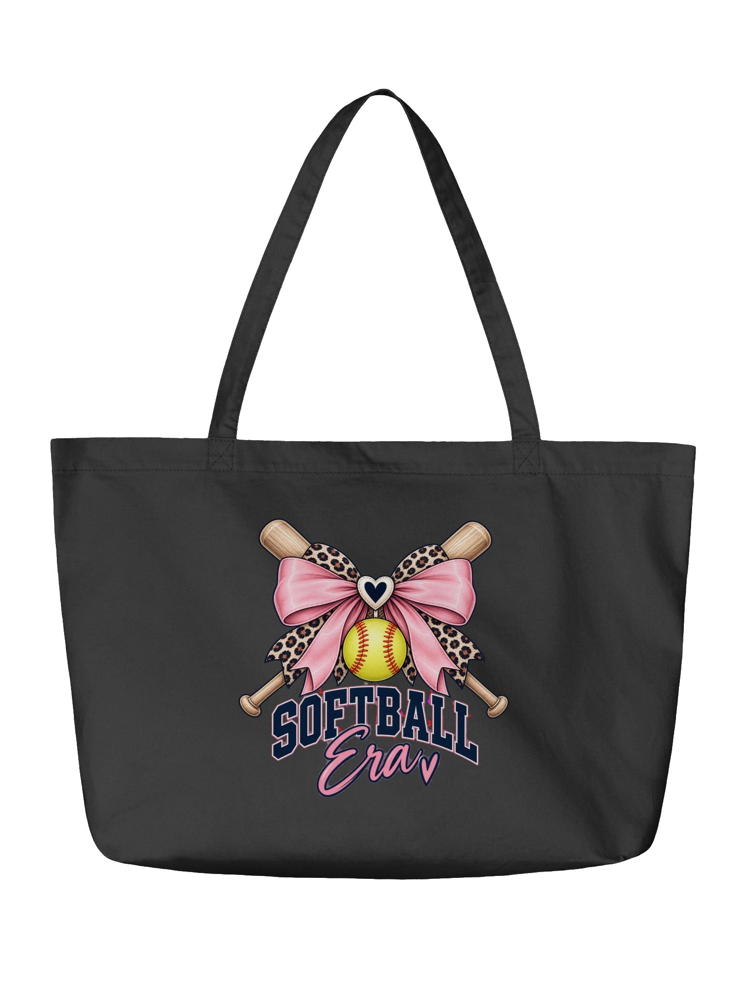 In My Softball Era Organic Cotton Tote Bag | Softball Mom Bag product image (2)