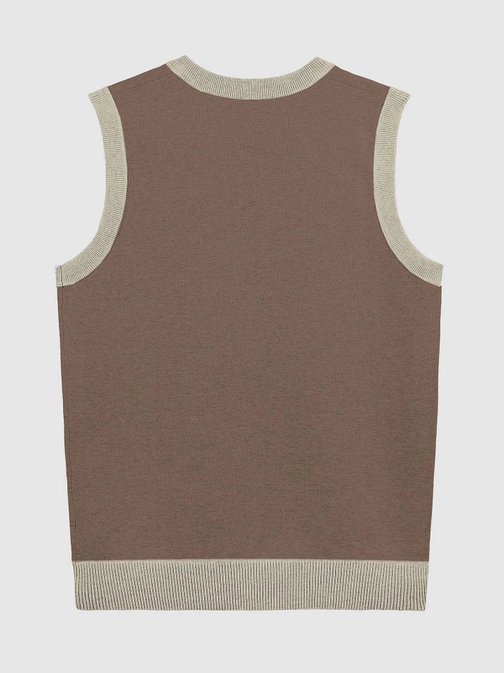 ANGELIC (lg. design, brown+taupe) knitwear vest product image (8)