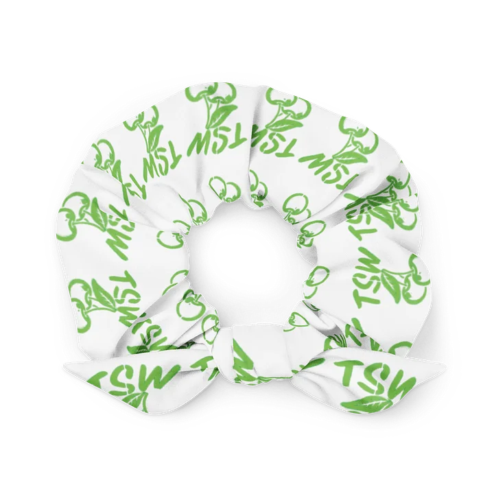 green cherry stencil scrunchie product image (1)