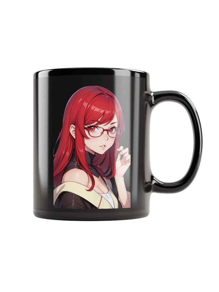 (RED WAIFU) K Black Mug product image (1)
