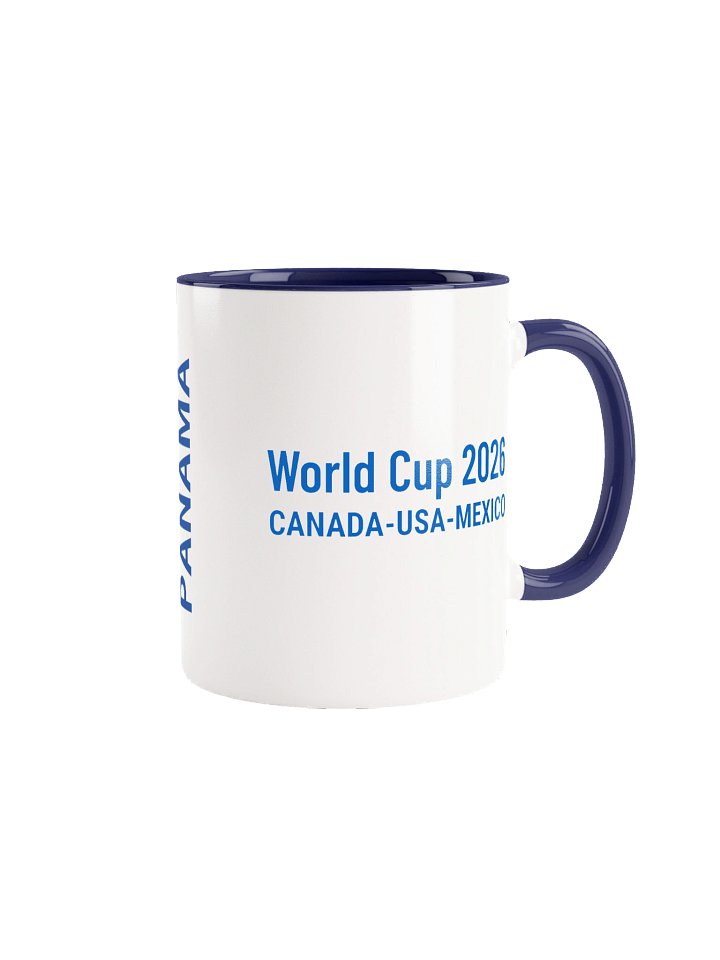 Panama 2026 World Cup Flag Mug - Panama Soccer Fan Coffee Cup - Premium Two-Tone Ceramic Mug product image (1)