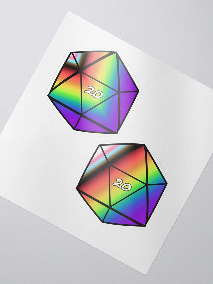 Pride D20 Dice - Stickers product image (2)