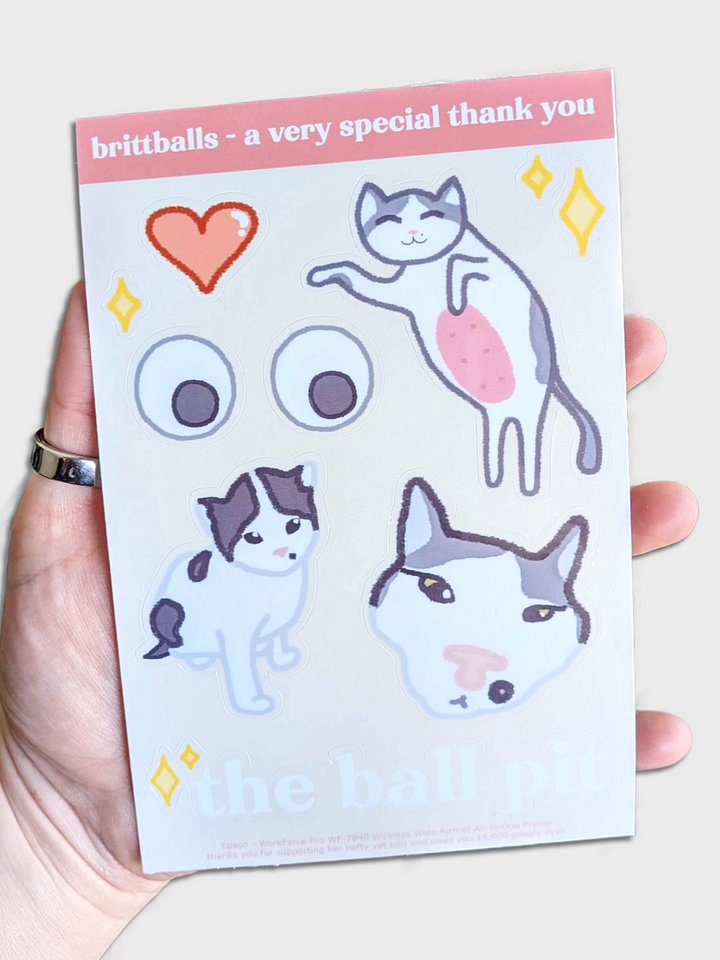 "A Very Special Thank You" Sticker Sheet product image (1)