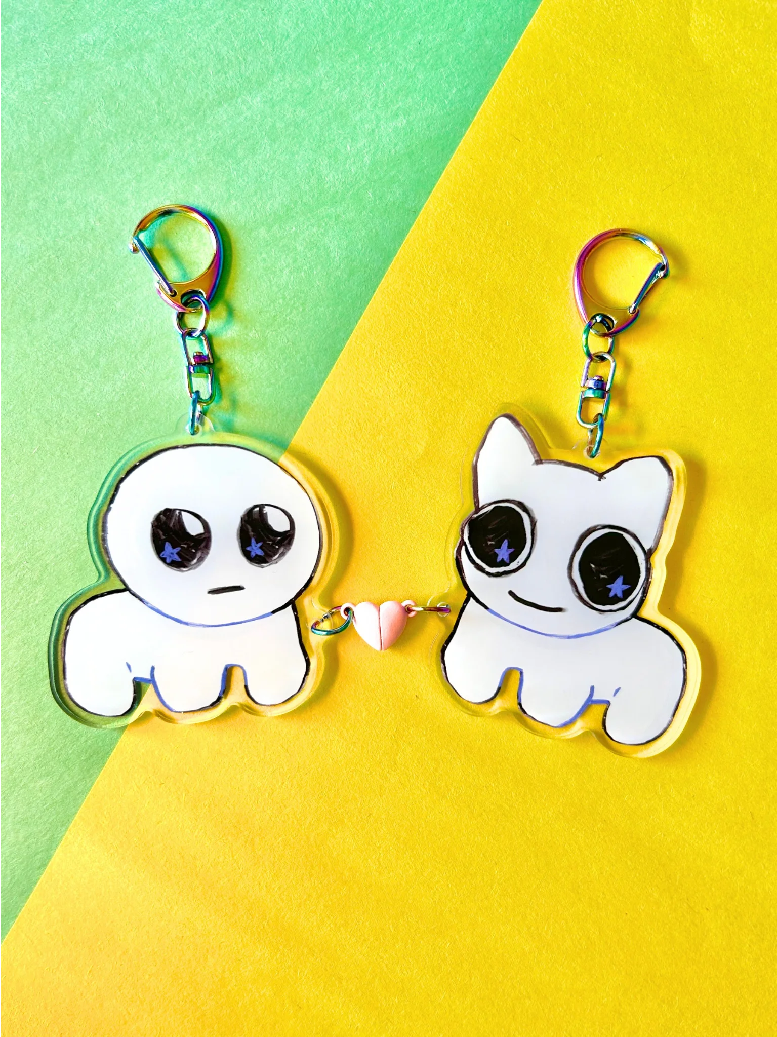 TBH/BTW Creature Magnetic Heart Keychains product image (1)