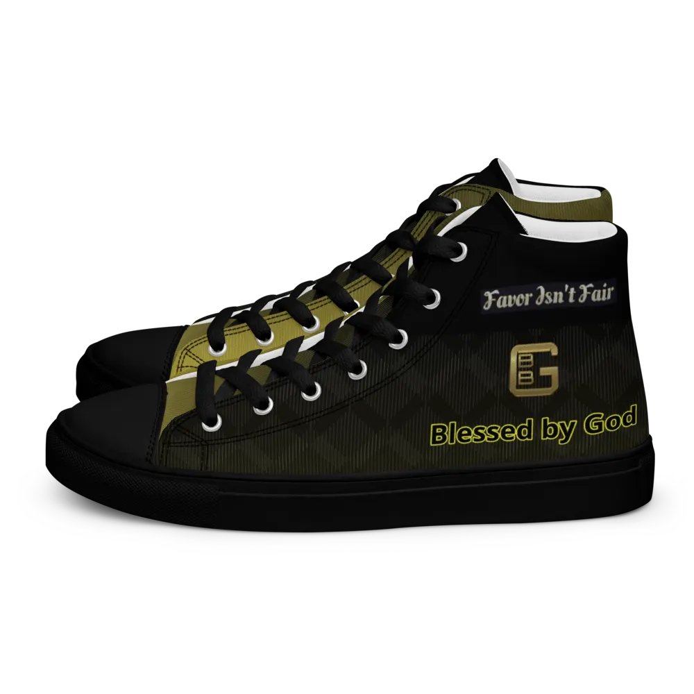 BBG Black and Gold High Tops - Black Soles product image (1)