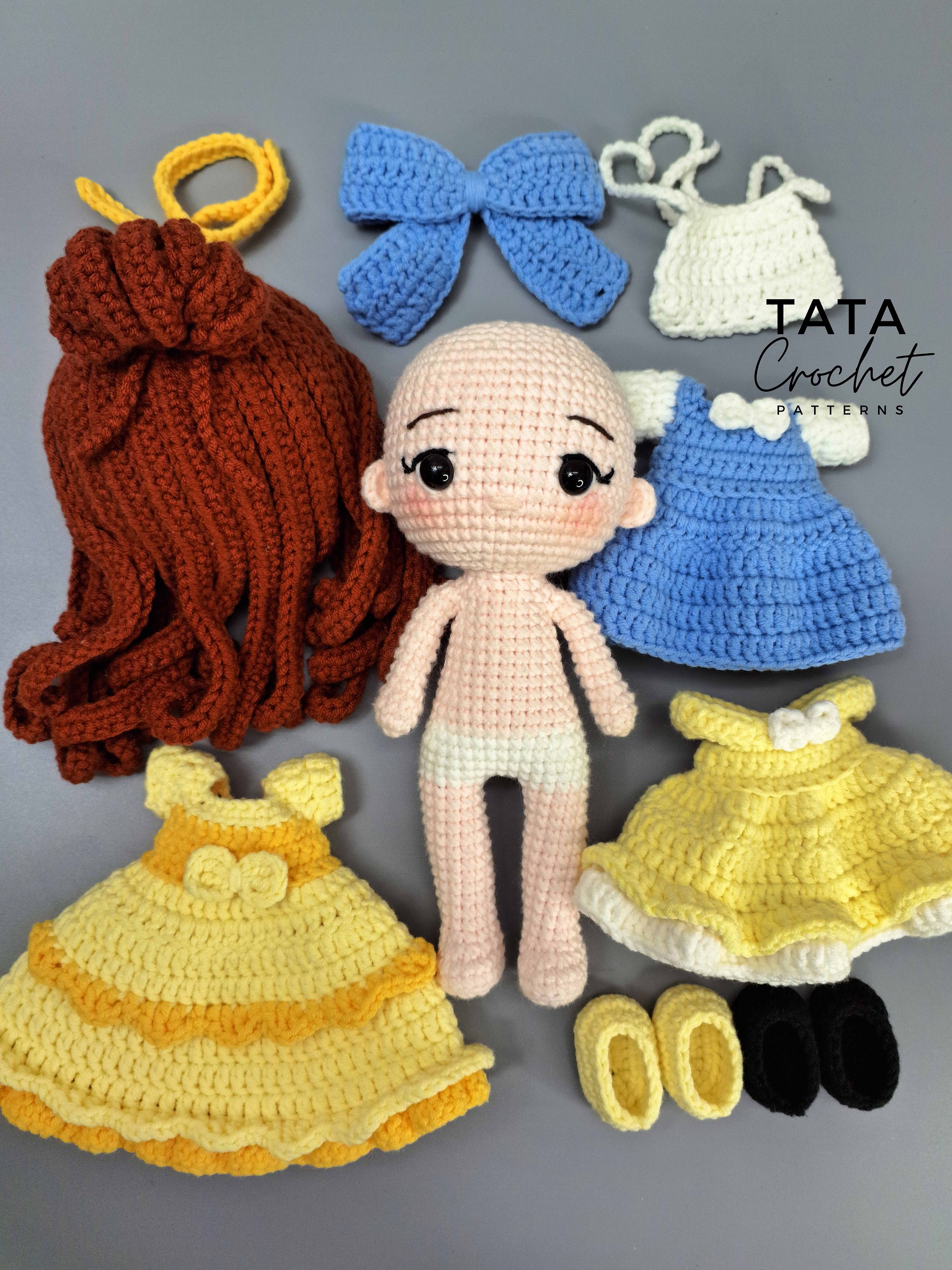 PDF -♡- Doll Dress Up & Transformation -♡- Princess Amigurumi Crochet Pattern product image (8)