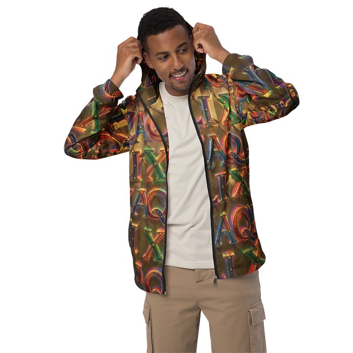 XZAQLI Men's Liquid Gold Monogram Windbreaker product image (2)