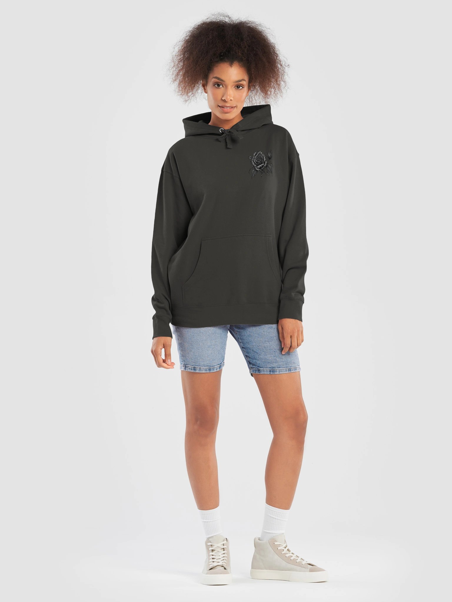 HAUNTED DOLL & ROSE DOUBLE-SIDED GRAPHIC HOODIE | GOTHIC HORROR HOODIE product image (5)