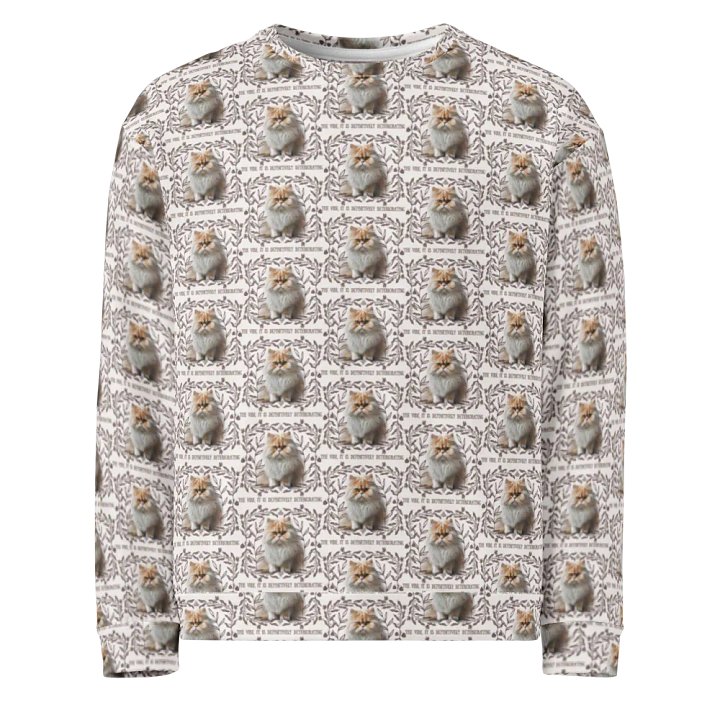 KC, The Vibe Is Deteriorating (floofy cat), Sweatshirt product image (1)
