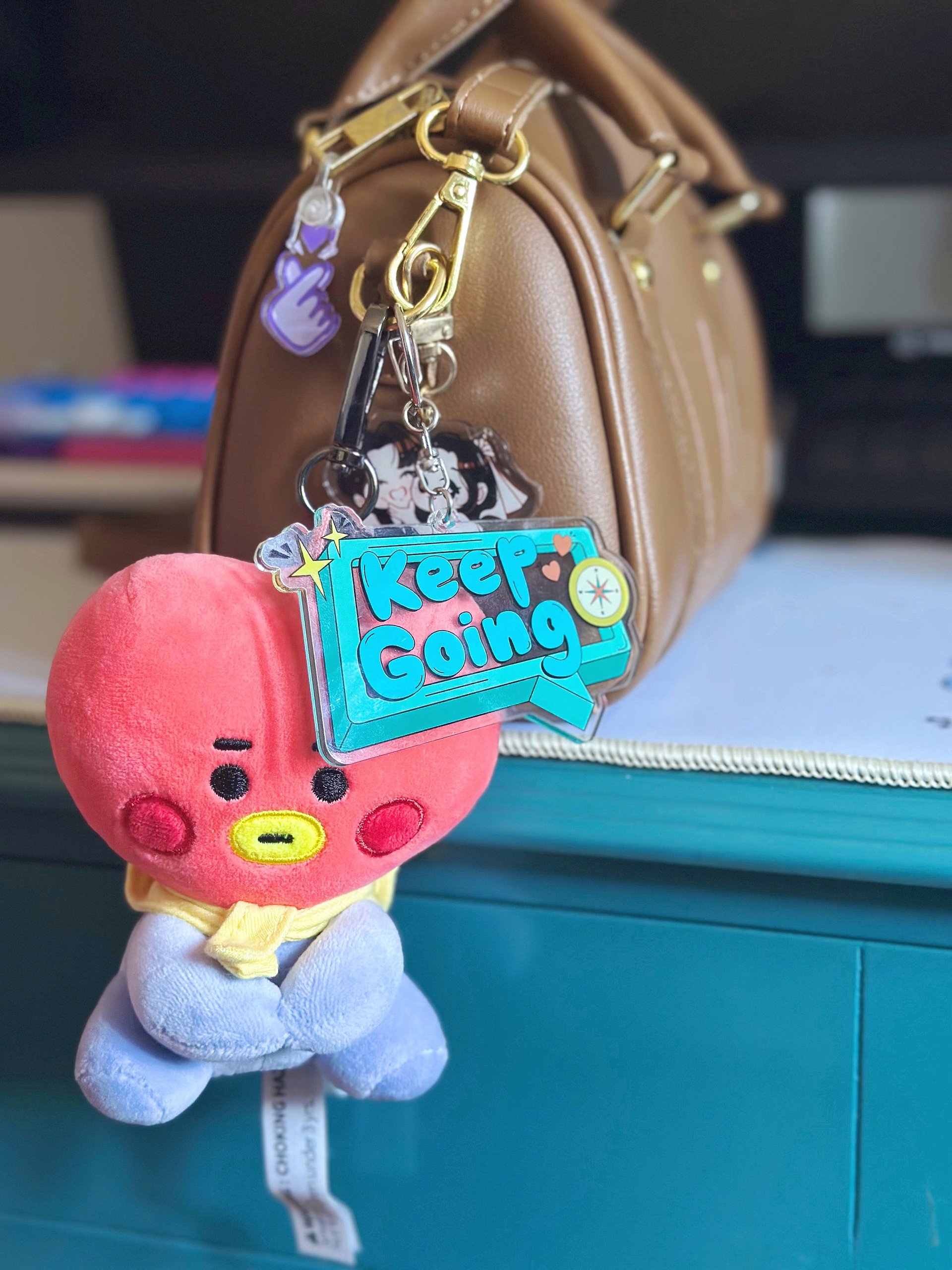 keep going ♡ acrylic keychain product image (3)