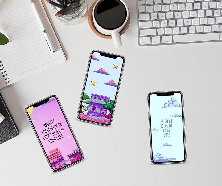 3 pack Pixel Perfect Phone Wallpapers product image (1)