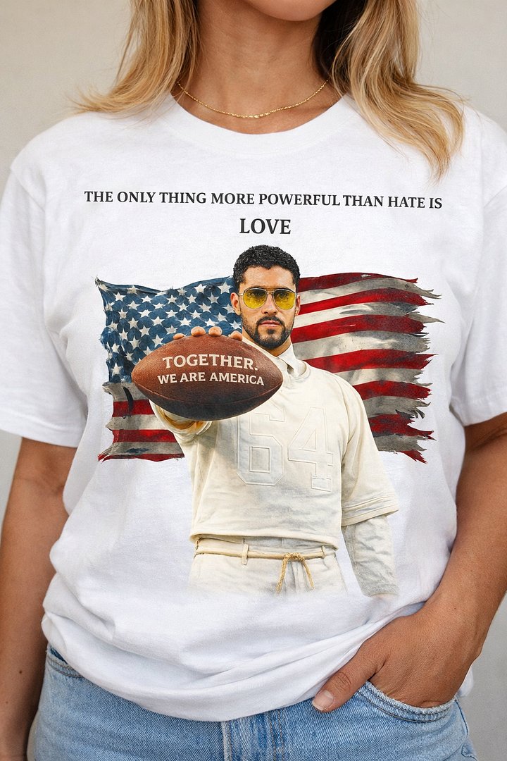 Bad Bunny Tour Merch 2026 - Vintage America Love Graphic Tee product image (1)