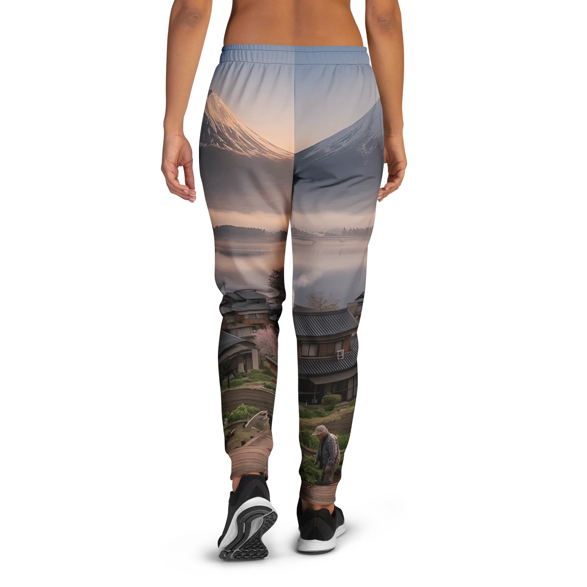 Mount Fuji Recycled Women's Joggers | Eco-Friendly Graphic Sweatpants product image (3)