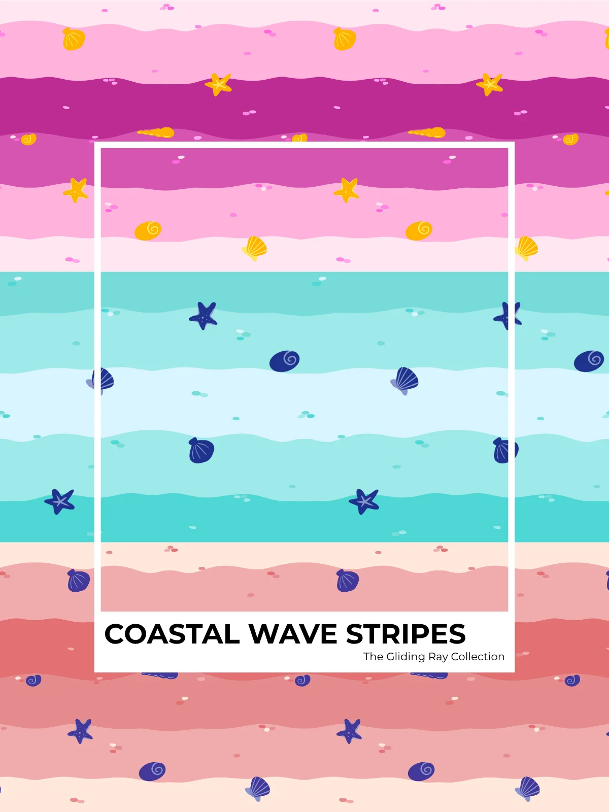 Coastal Wave Stripes | The Gliding Ray Collection product image (1)