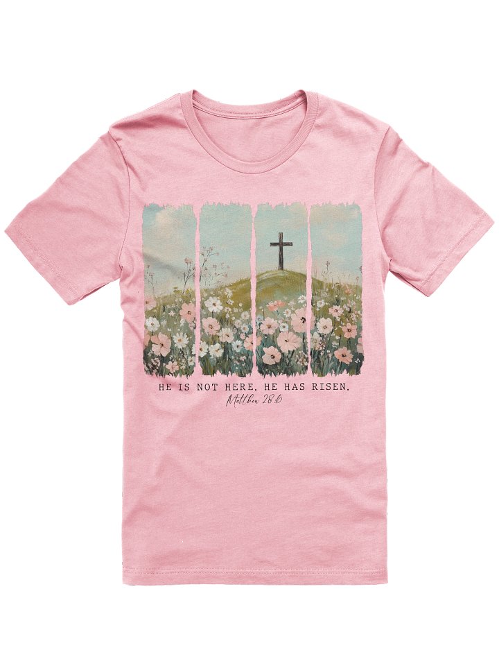 He Has Risen Women's Tee - Front& Back product image (1)