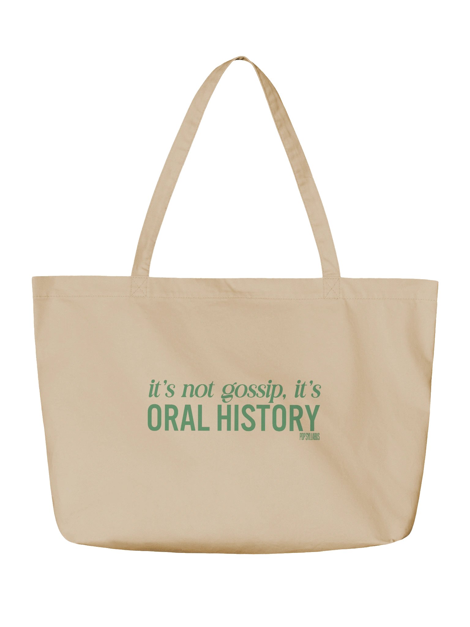 Oral History Tote Green product image (2)