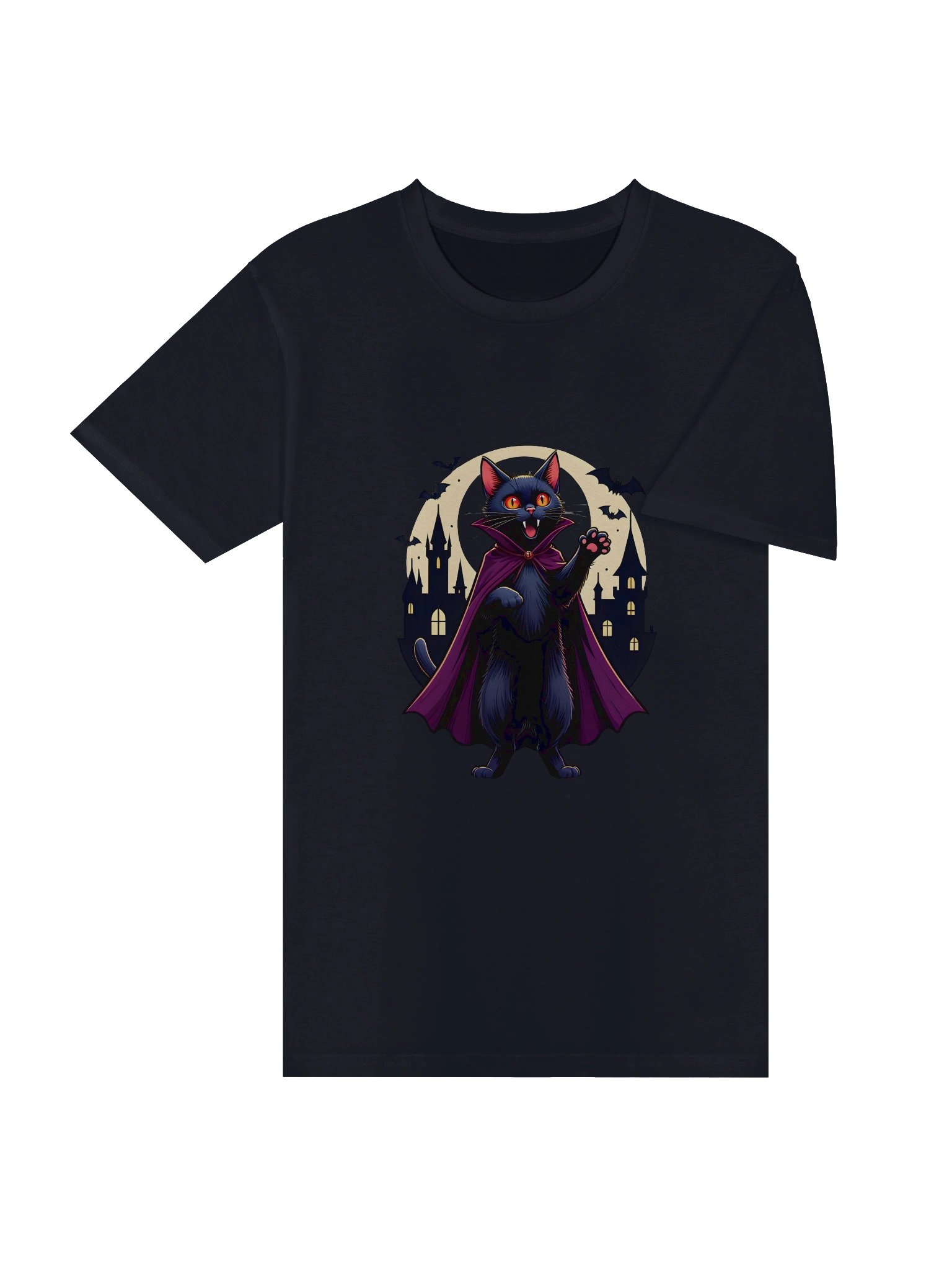 Vampire Cat Gothic Unisex T-Shirt product image (14)