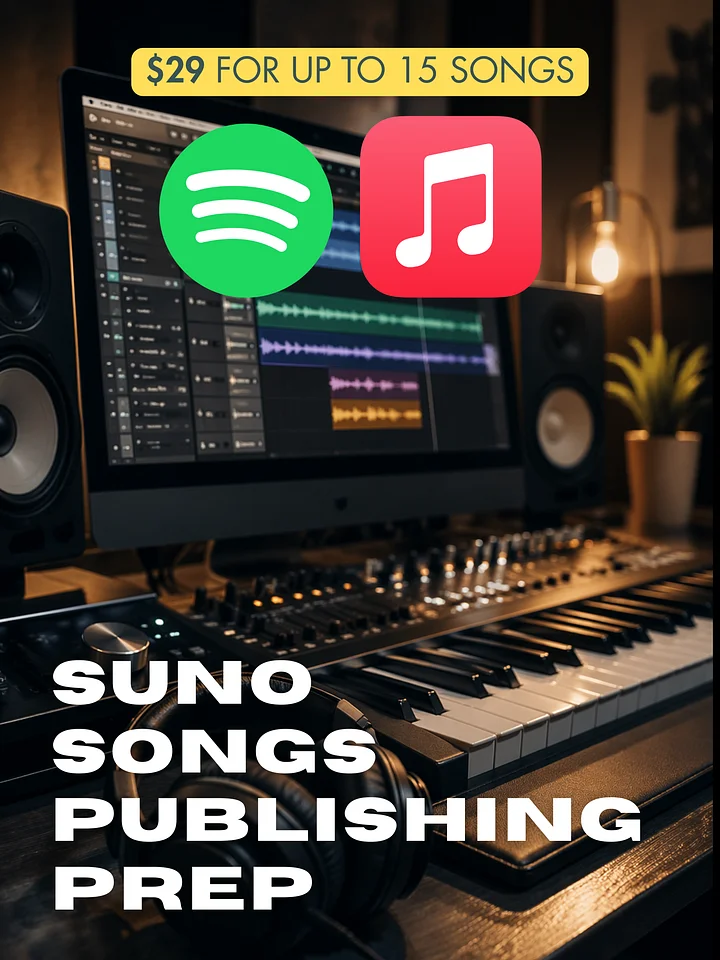SUNO Songs Publishing Prep product image (1)