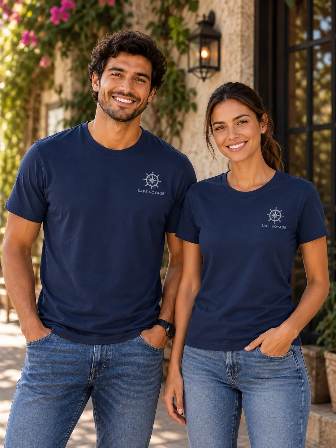 Basic T-shirt, crew neck Gery logo product image (12)