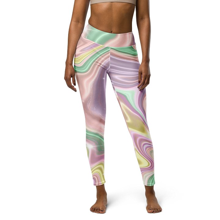 Mystic Waves High-Rise Tie-Dye Leggings - Soft Color Fusion product image (1)