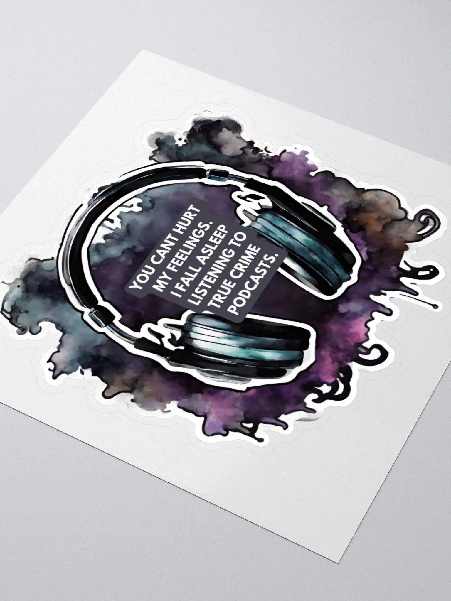 Serial Napper Podcast Headphones Sticker product image (3)