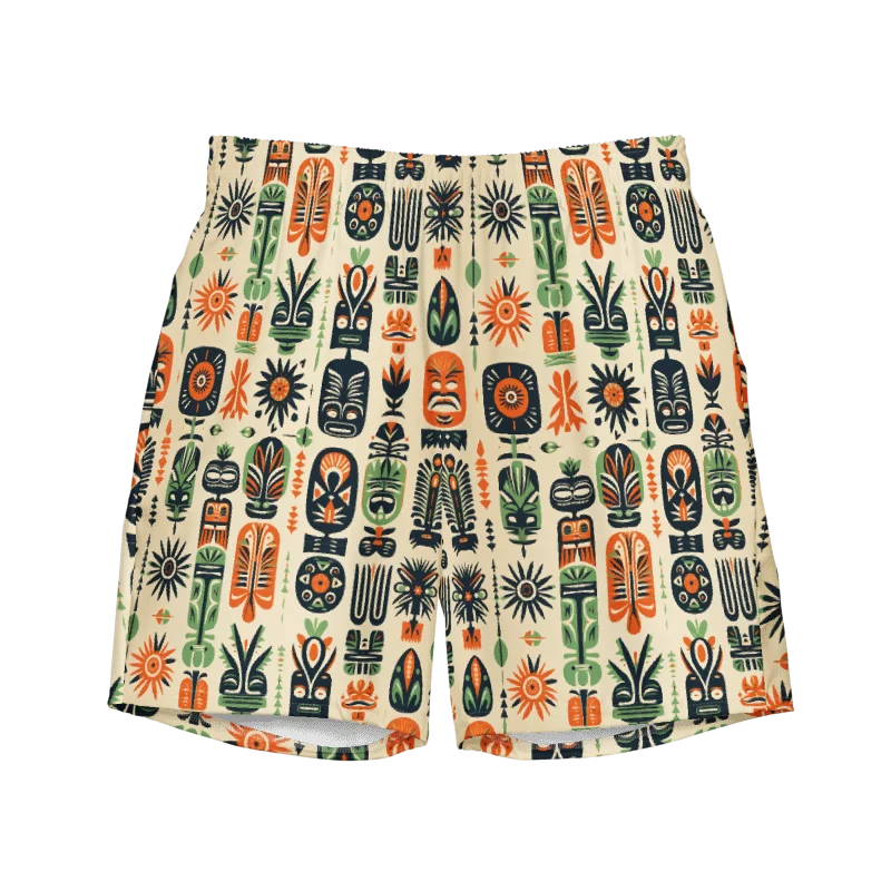 Vintage Caribbean Style Tropical Swimming Trunks product image (1)
