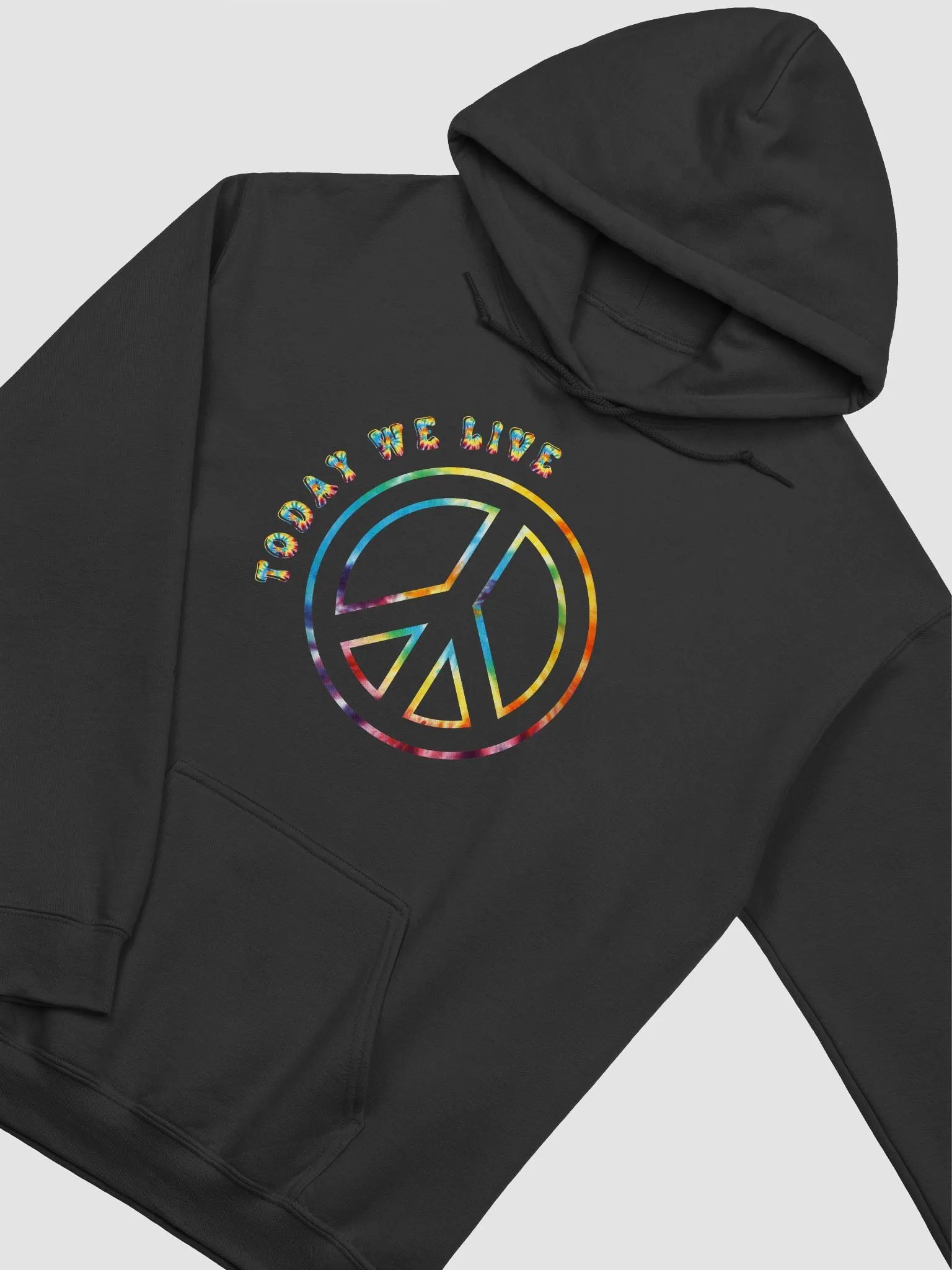 Peace symbol tie-dye hoodie product image (2)
