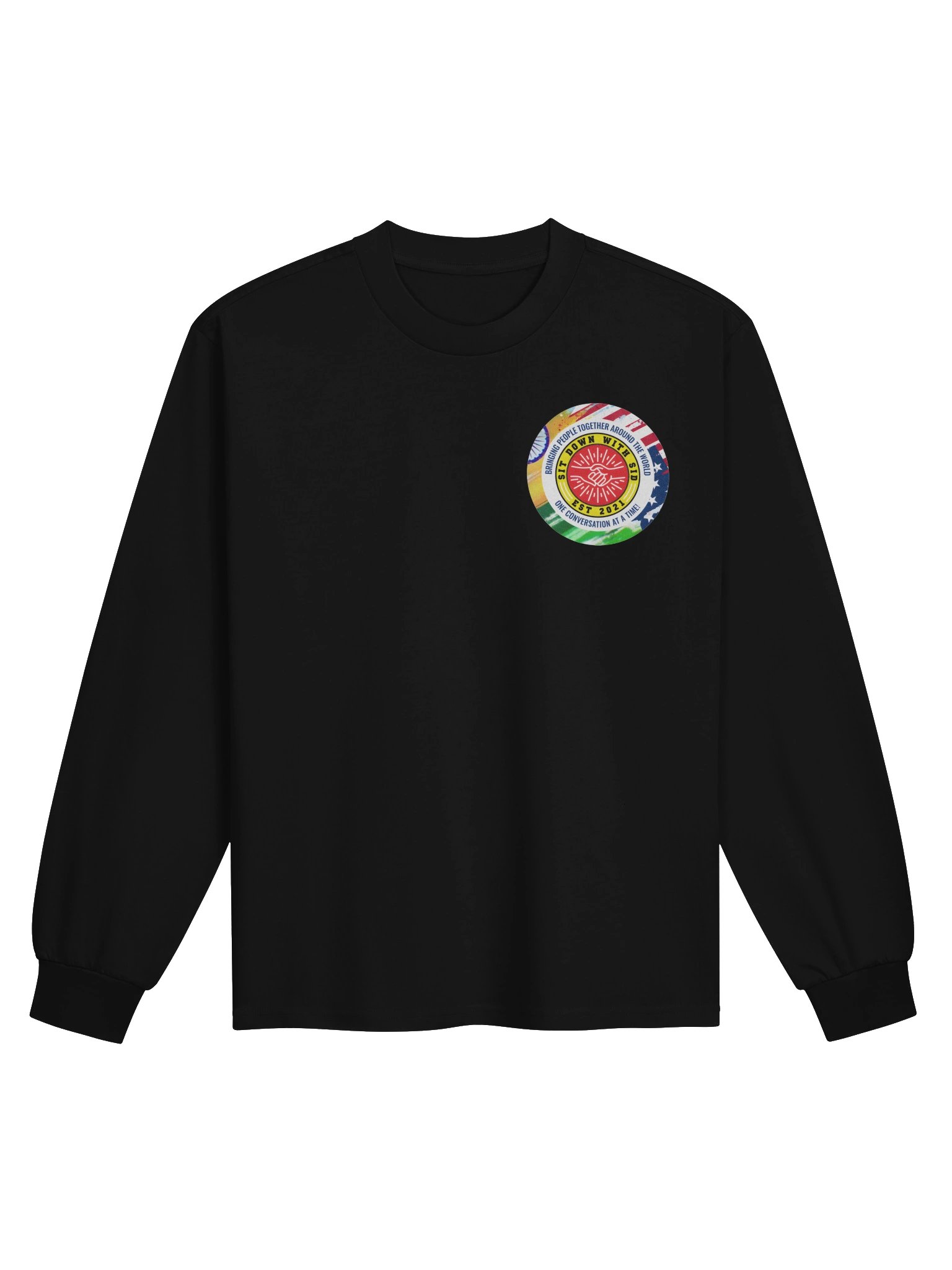 Sit Down With Sid Official Essential Heavyweight Long Sleeve - Black product image (1)