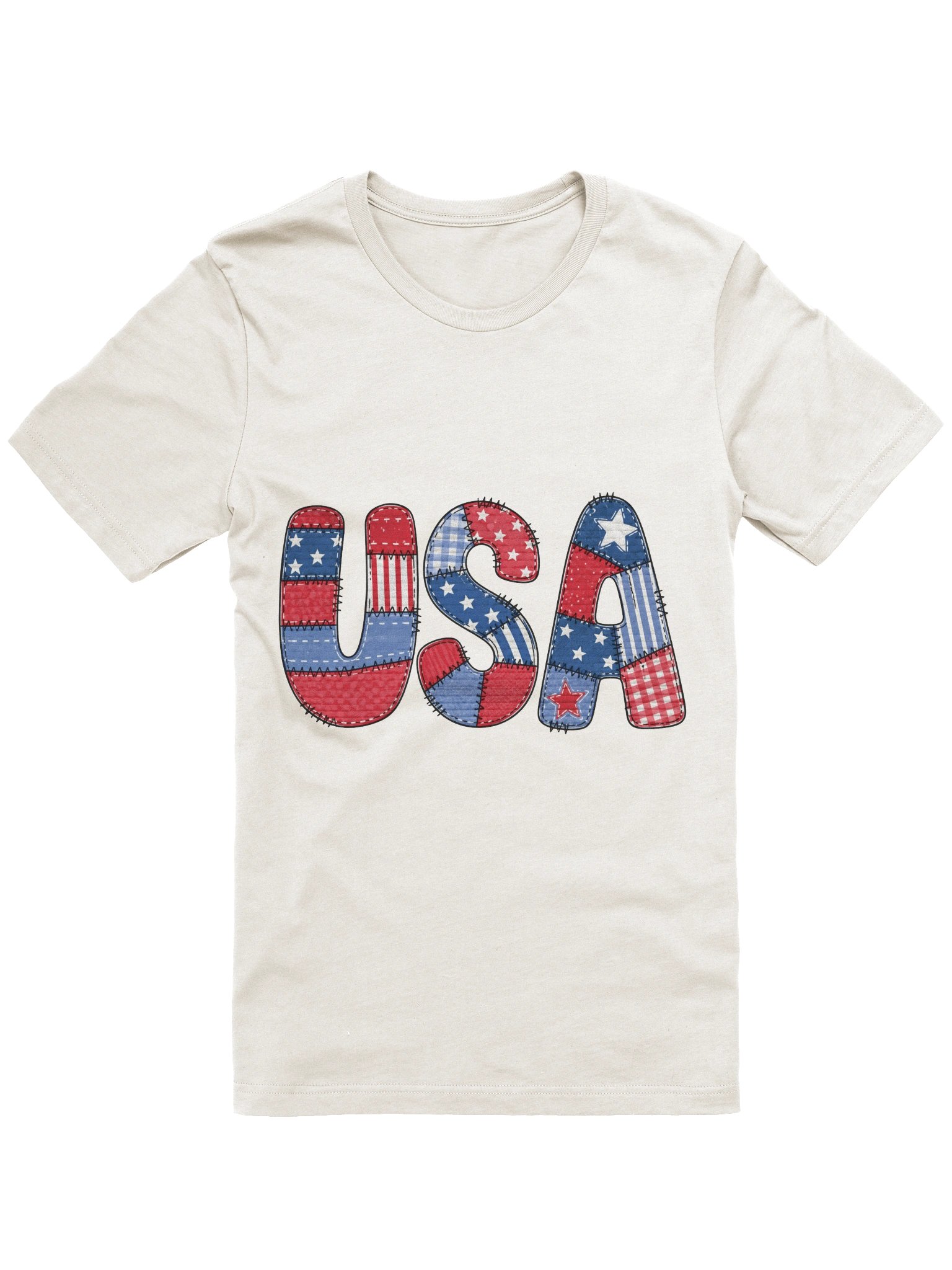 USA Patchwork Adult tee product image (1)