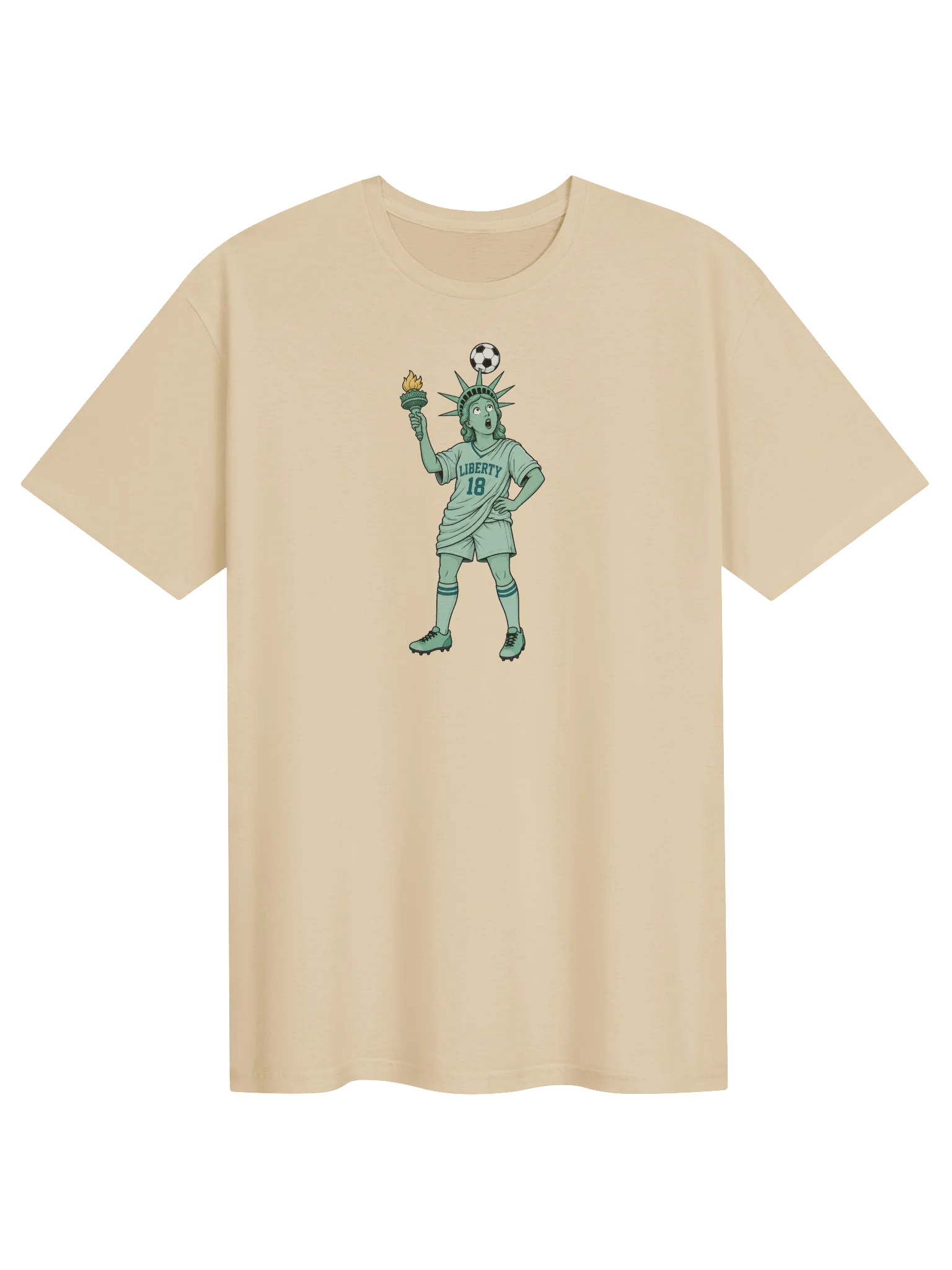 Liberty 18 Statue Header T-Shirt product image (1)