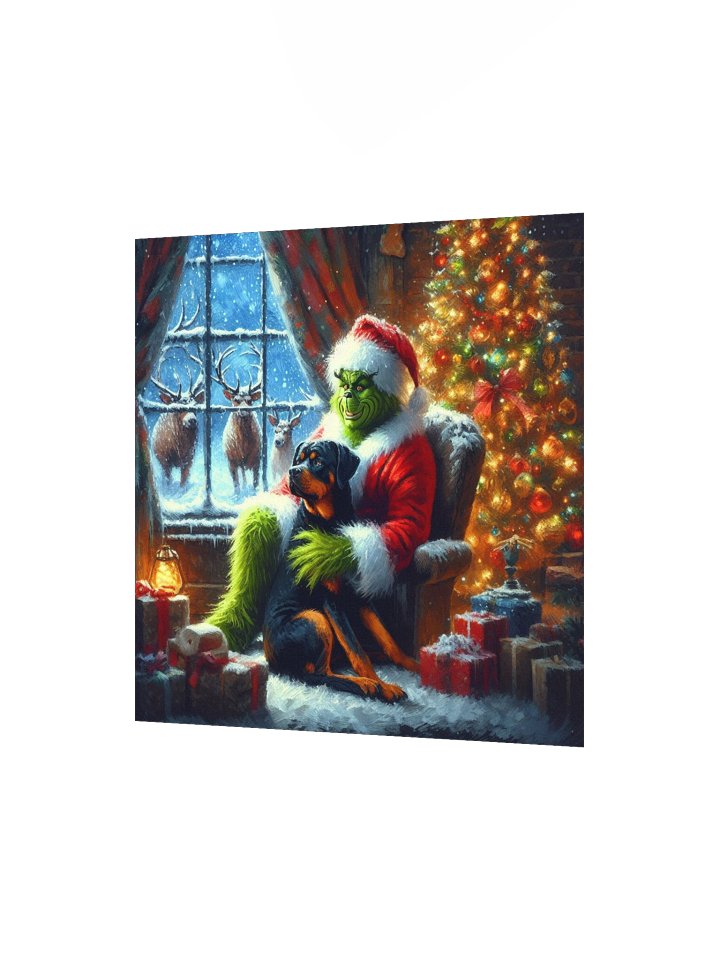 Grinch & Rottweiler Christmas Poster product image (6)