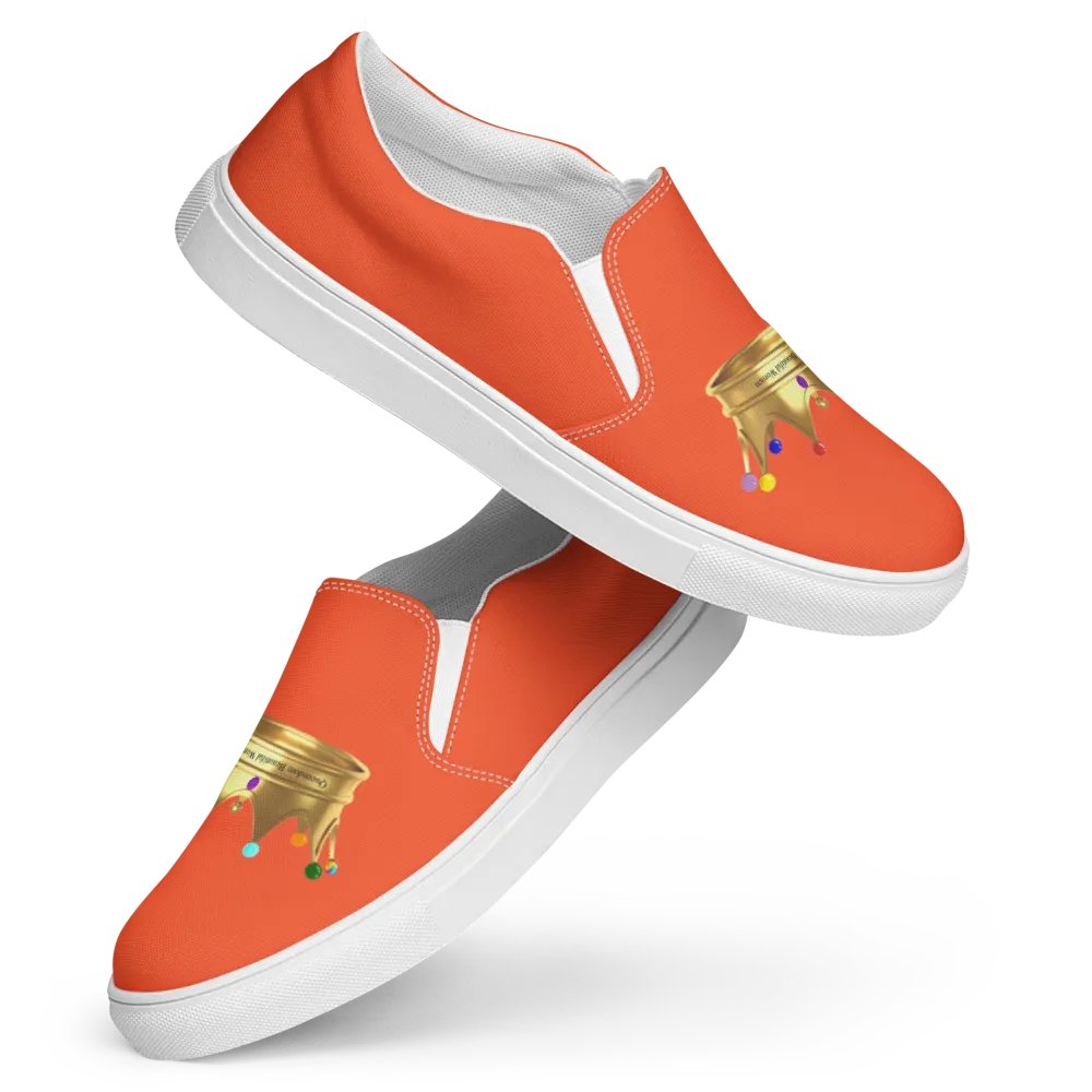 Queendom Beautiful Women Crown Canvas Shoes /Orange (TM) product image (4)