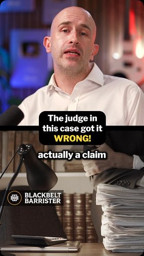 If I have to spend so many hours of work, hundreds of pounds in costs, and months for an appeal to prove the judge got it wro...