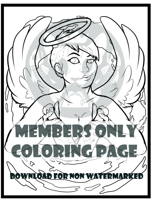 Angel Coloring page product image (1)
