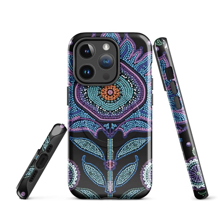 Faux Beaded Floral Bloom MagSafe® Tough iPhone® Case product image (2)