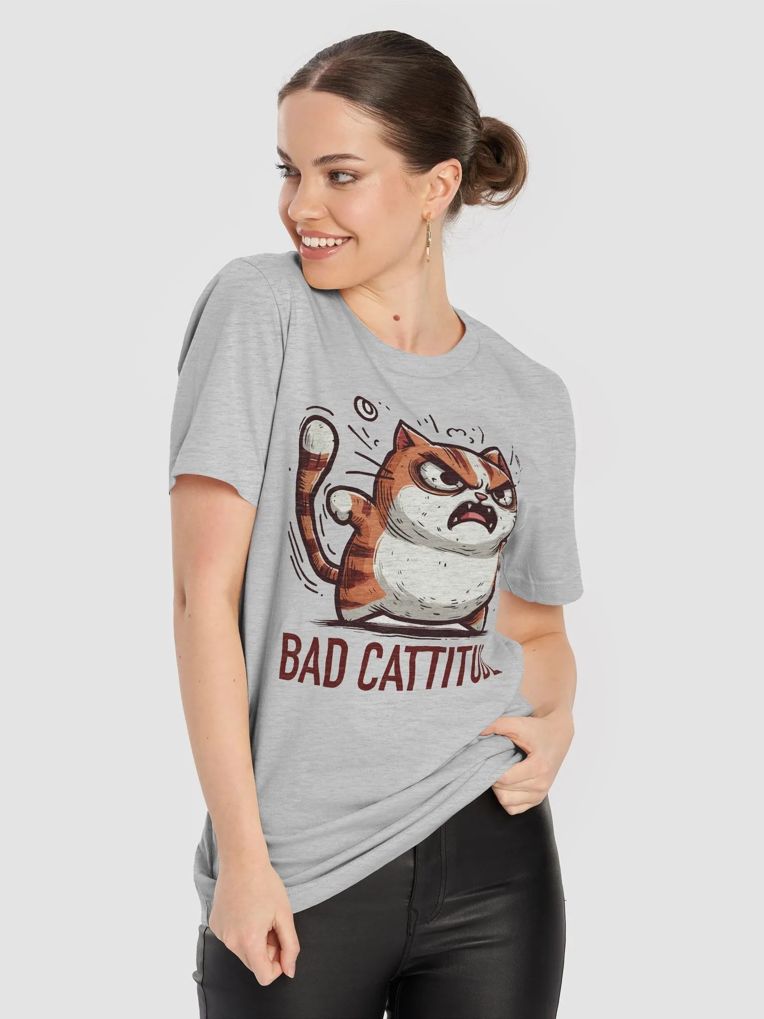 Bad Cattitude T-Shirt product image (58)