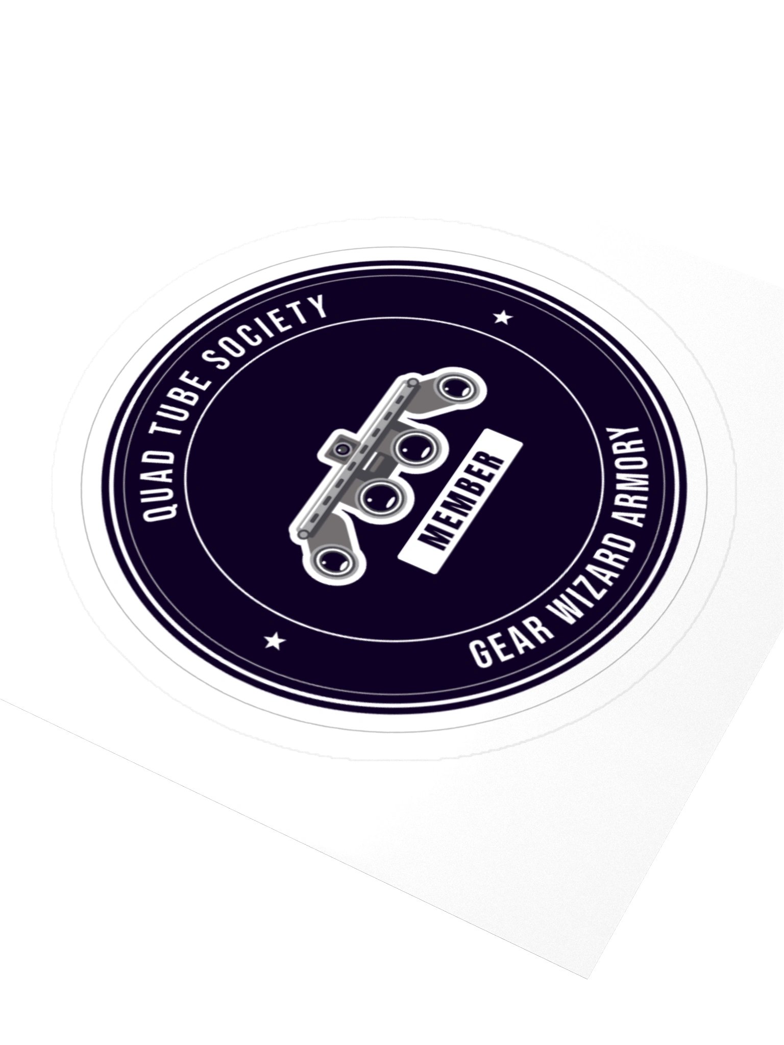 Quad Tube Society Die-Cut Sticker product image (3)