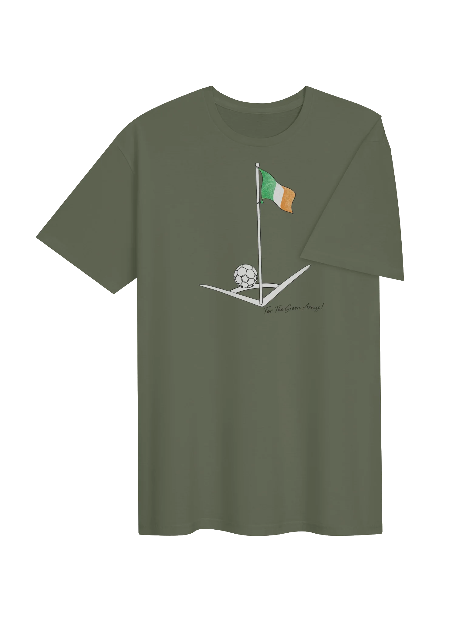 For The Green Army Corner Flag Tee product image (4)