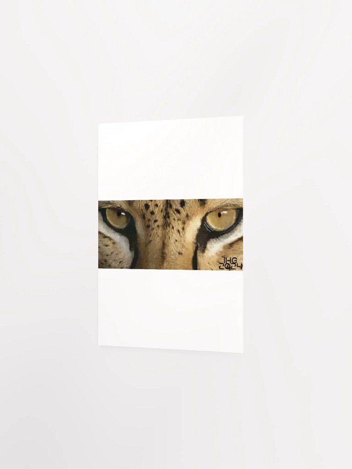 Cheetah Eyes Digital Drawing Matte Poster product image (9)