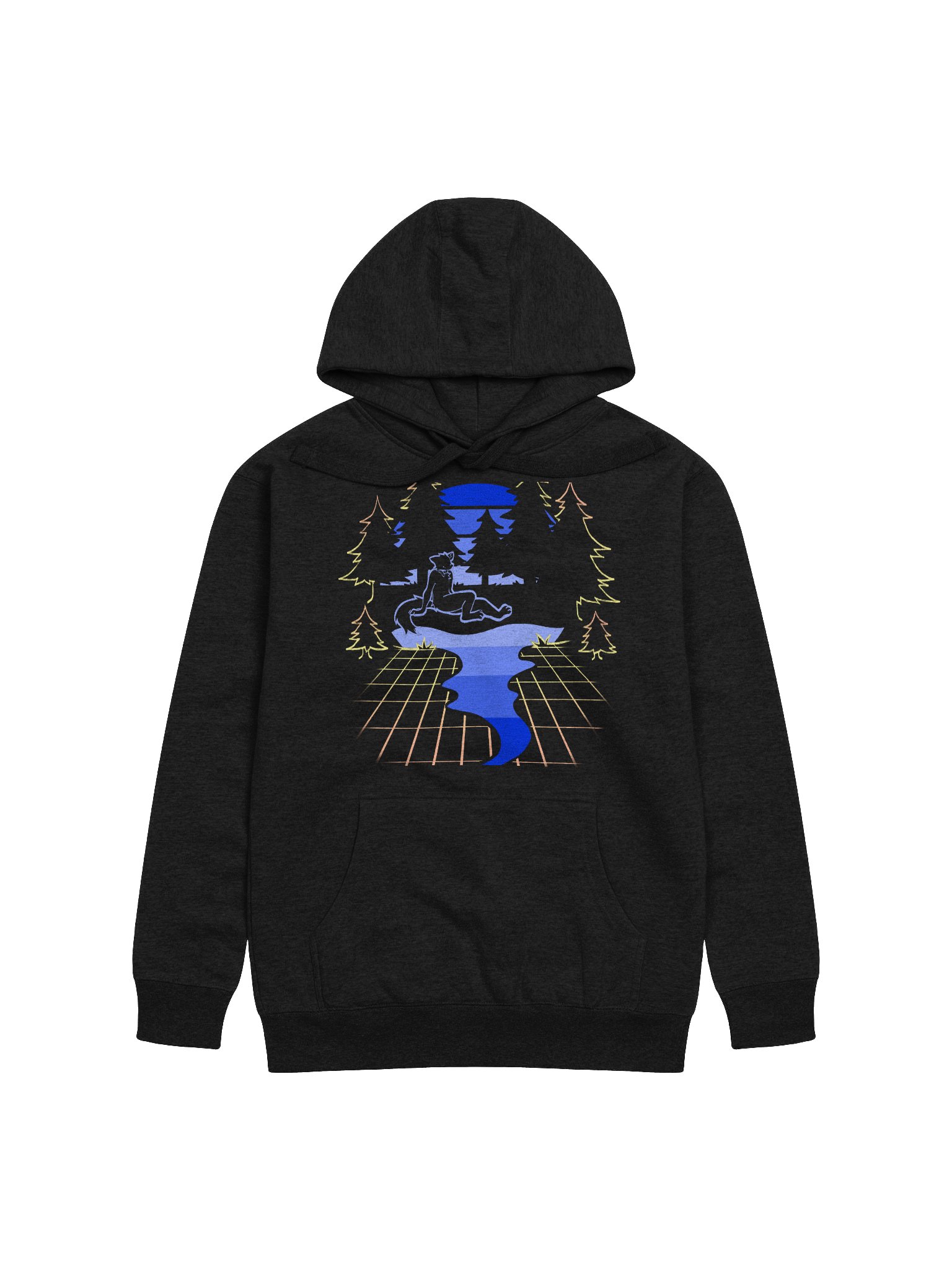 Vapourwave Skyks hoodie (dark edition) product image (1)