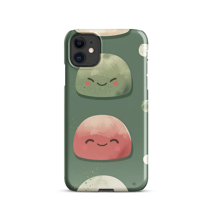 Cute Japanese Mochi iPhone Snap Case - Kawaii Sage Green Dessert Cover product image (28)