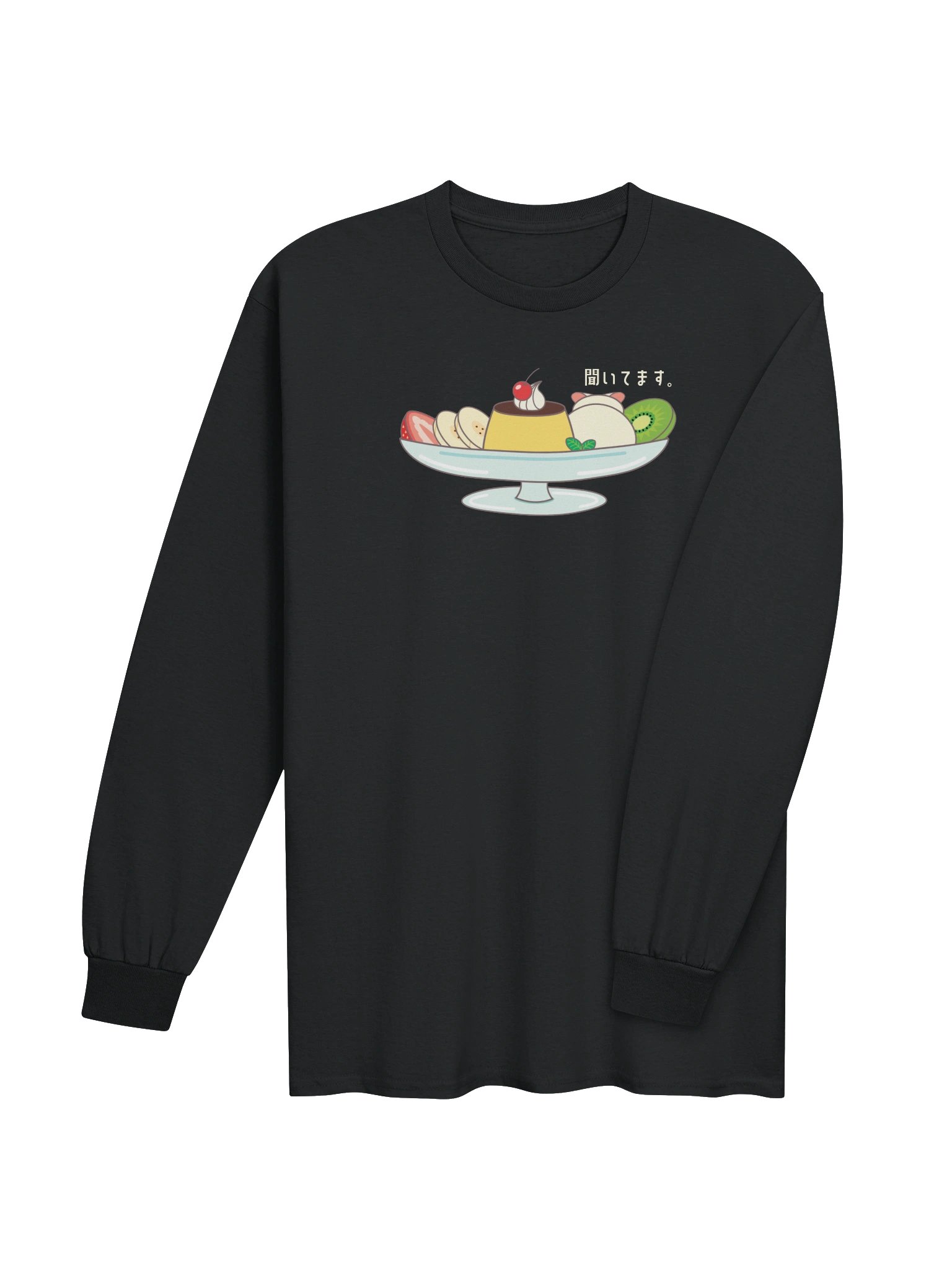 Pudding A La Mode Cat - Unisex Adult Long Sleeve T-shirt product image (3)