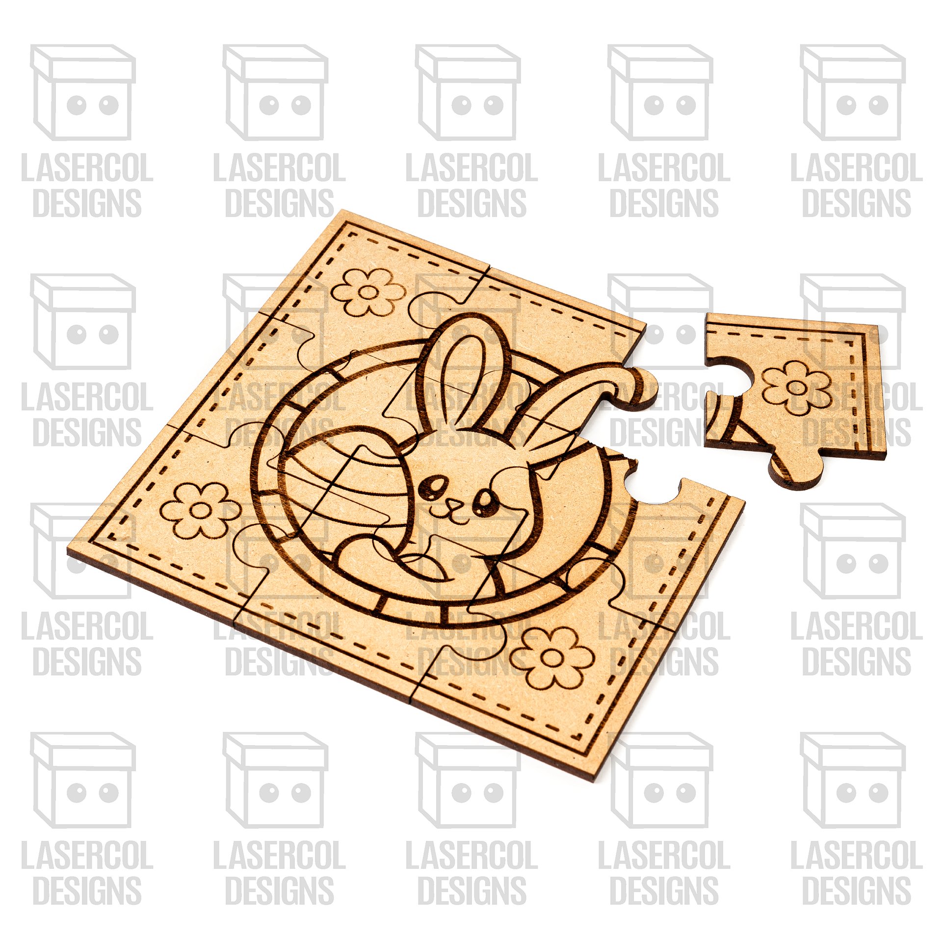Easter Bunny Puzzles - Laser Cut Files product image (2)