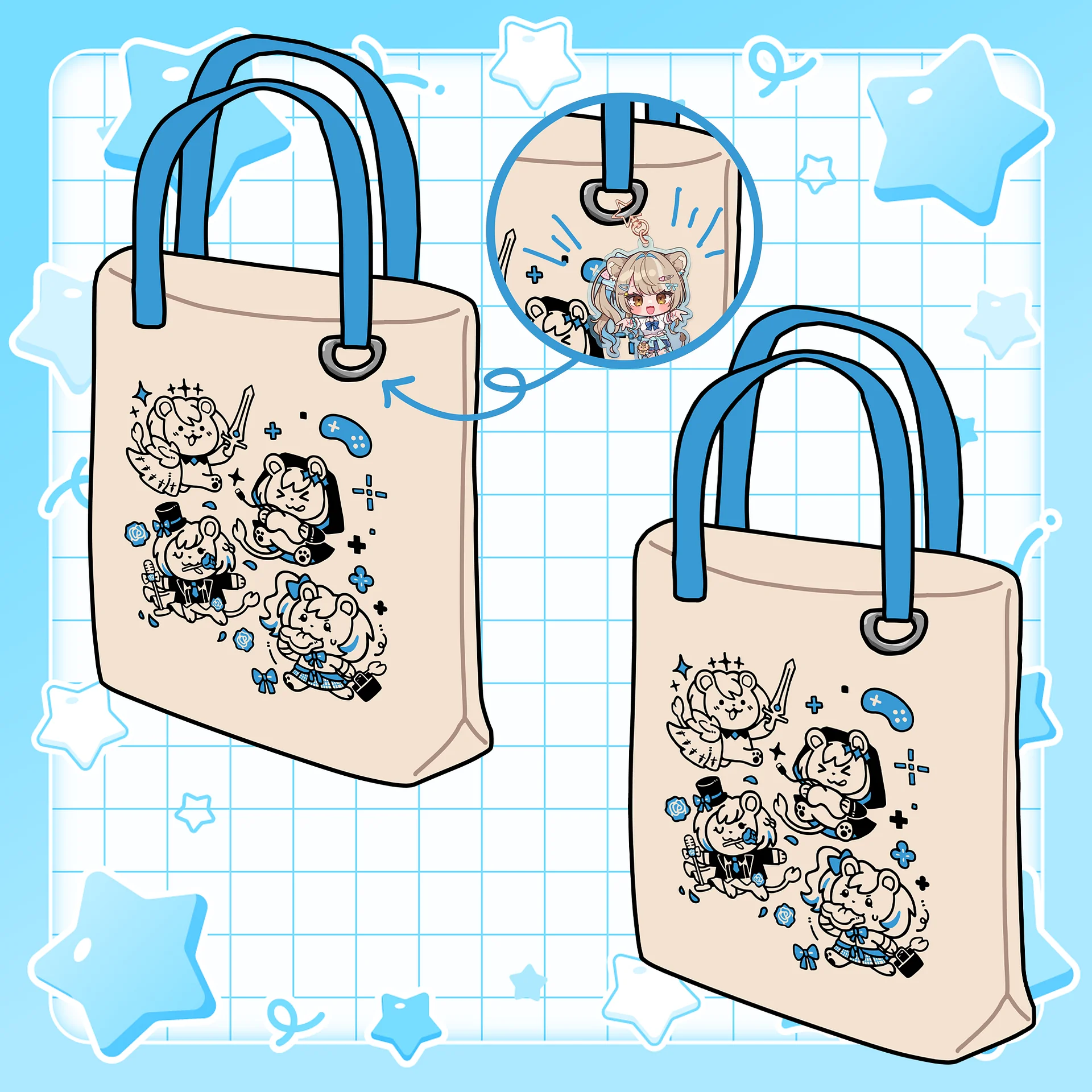 Hazumini Tote Bag product image (1)