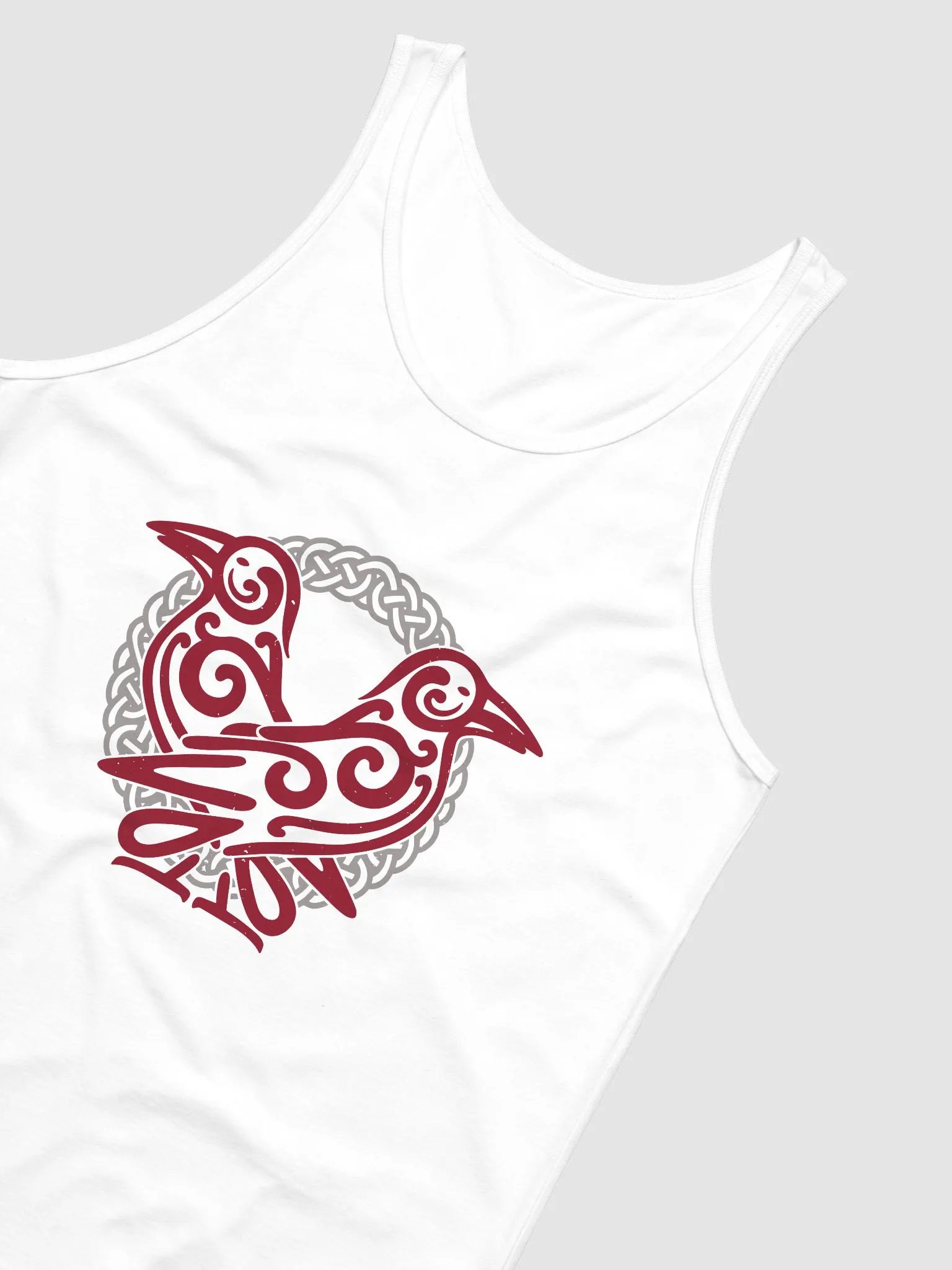 Burgundy Odin's Ravens Men's Tank Top product image (4)