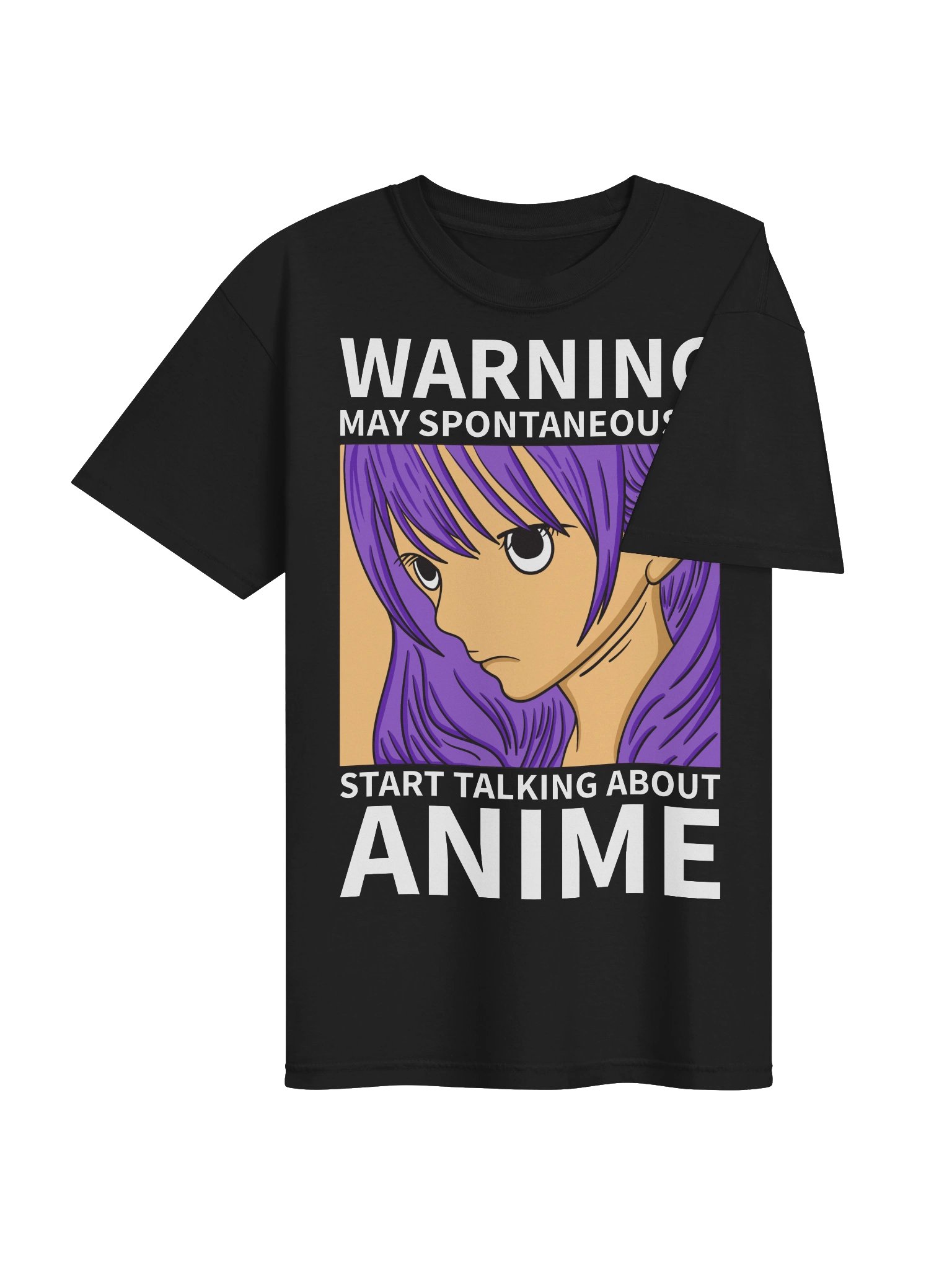 Warning: May Start Talking Anime Unisex T-Shirt product image (4)