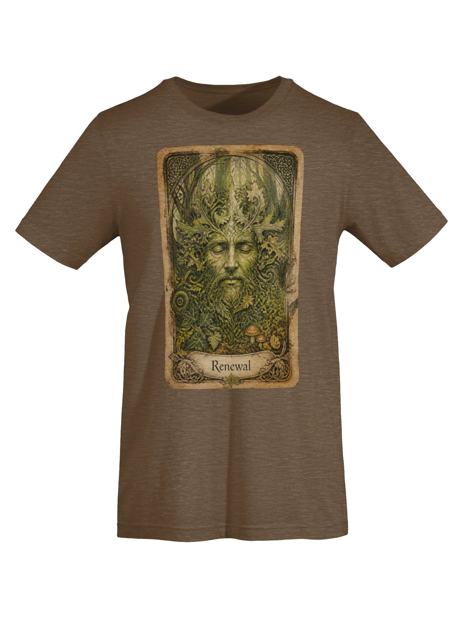 Green Man Tarot Inspired Shirt, Forest Spirit Renewal Graphic product image (6)