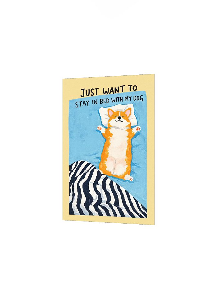 Just Want to Stay in Bed With My Dog Poster product image (10)
