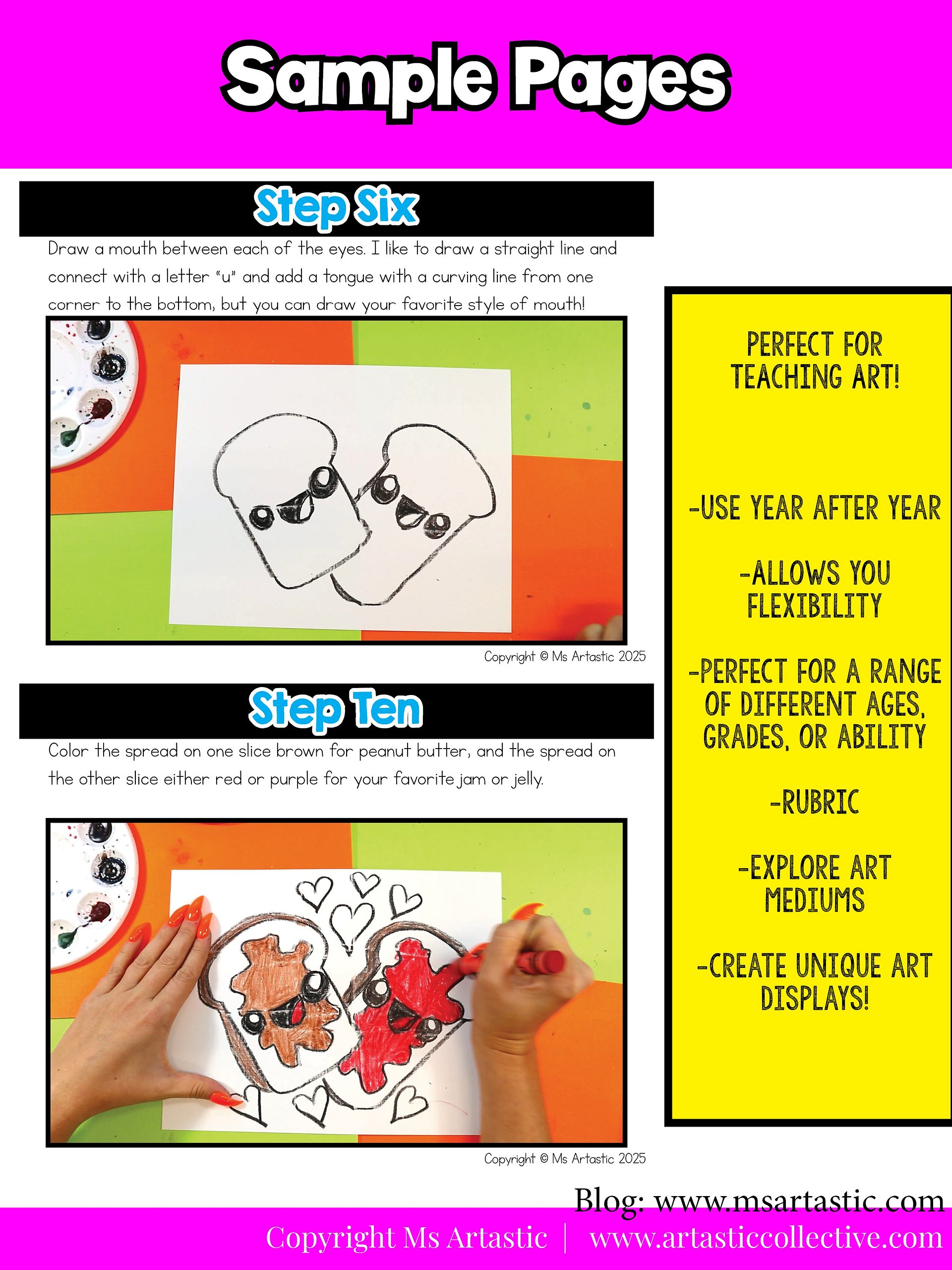 Valentines Day Art Project PB & J Art Lesson Valentine Art Activity V Day Craft Reading Comprehension Writing Activities product image (7)