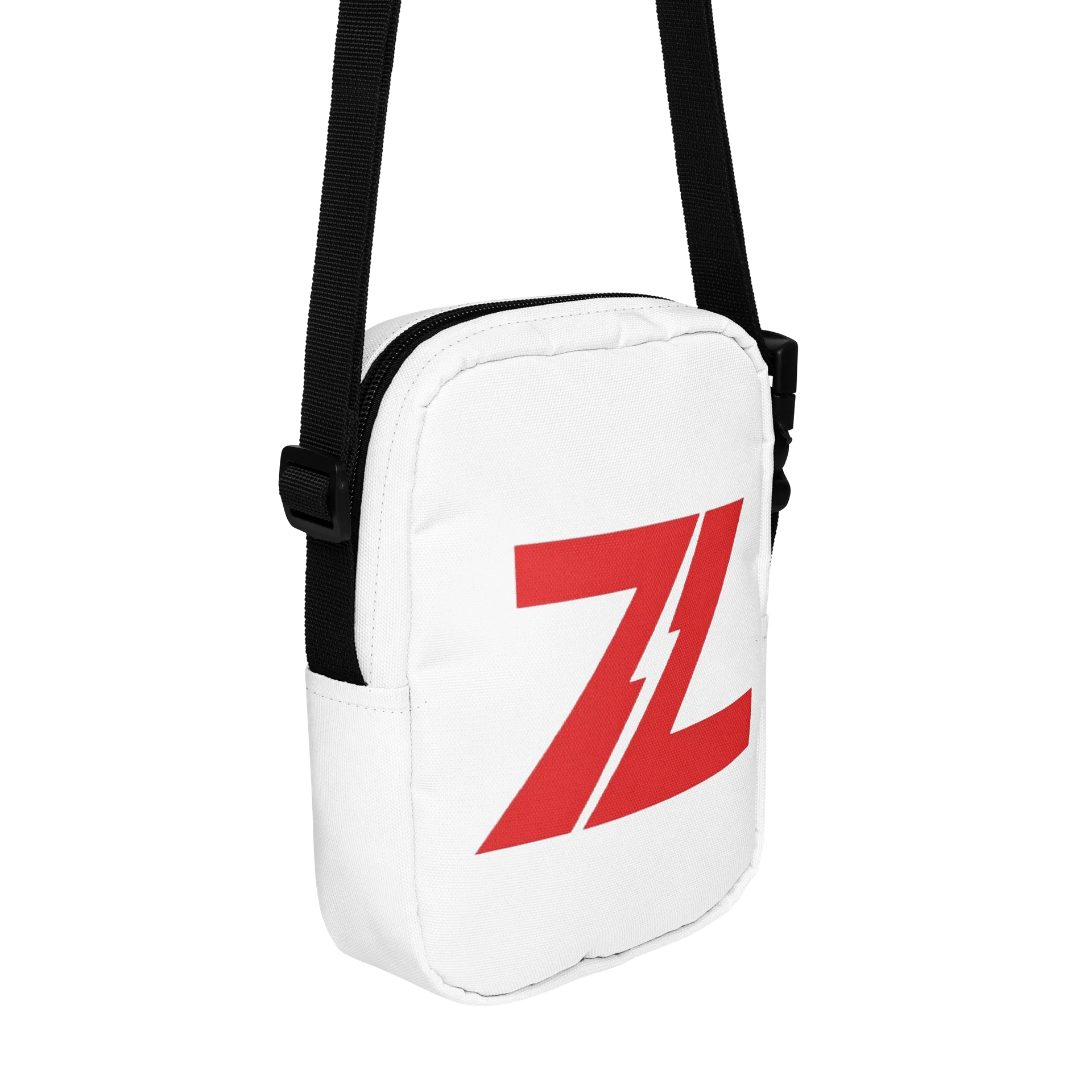 ZING Unisex Graphic Crossbody Sling Bag – White & Red Athletic Utility Shoulder Bag product image (4)